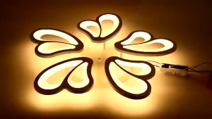 Lampu Langit -Langit LED 3 Warna Penyesuaian 3/5/12 Kepala Kupu-Kupu Ceiling Light Perlengkapan Pencahayaan Dekoratif Untuk Kamar Tidur Ruang Tamu Dan Ruang Makan