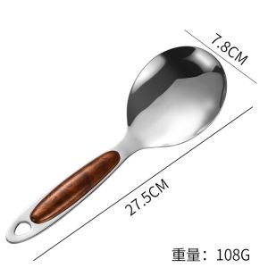 Stainless Steel Thickened Chefs Wok Spatula Soup Spoon Drain Spoon Home Kitchen Utensil Set for Cooking And Stir-Frying