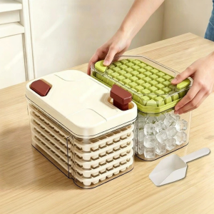 NAIFUNA | Home Use Food Grade Ice Tray with Lid Large Capacity