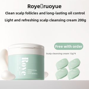 Roye Ho Ho Ba Scalp Exfoliating Gel Amino Acid Deep Cleaning Oil Control Volumizing Hair Washing Cream for Oily Hair