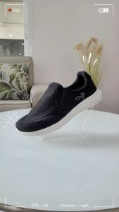 Aerosoft (แอโร่ซอฟ) รองเท้าผ้าใบผู้ชาย ผู้หญิง เพื่อสุขภาพ รุ่น SN7914 ผ้าใบสีดำ