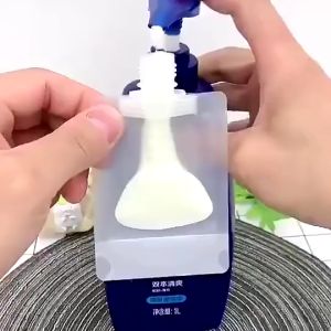 TJS Travel Pouch Botol Refill Transparan: Aksesoris Perjalanan Ringan & Organizer Fliptop