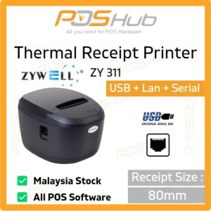 ZYWELL ZY311 80mm Thermal Receipt Printer (USB+LAN+Serial) pos system receipt printer