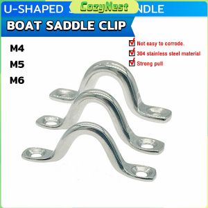 C.N. Stainless Steel Boat Yacht Ship Boats Saddle Clip Handle Doorknob Wire Eye Ring Hook