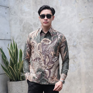 Jayabaya Batik SEMERU Kemeja Katun Furing Lengan Panjang