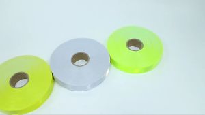 Pita Skotlet Scotlight Scotlite Reflektif PVC Lebar 25 cm Motif Pola Kotak Untuk Jas Hujan Mantel Rompi Jaket Hijau Stabilo Harga Perroll
