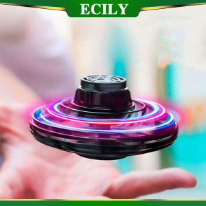 ECILY UFO Spinner Flynova Mini Magic Drone Hand Flying Boomerang Spinner LED RGB Light