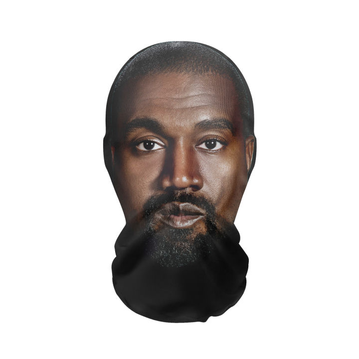 New 3D Printed Kanye Mask Elastic Mesh Full Face Mask for Men Women ...