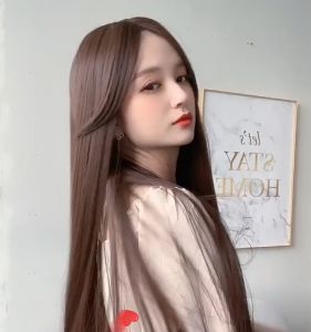 ฟรีตาข่ายคลุมผม วิกผมตรง ผมปลอม วิกผมคอสเพลย์ Fake hair วิกผม วิกผมปลอม แฮร์พีชผมยาว แฮร์พีช แฮร์พีชผมปลอม วิกผมผู้หญิง วิกผมยาวตรง