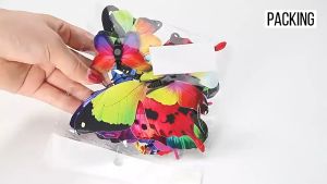 20 PCSMiếng dán tủ lạnh từ tính bướm miếng dán tủ lạnh bướm mô phỏng trâm cài bướm bướm từ tính bướm hút từ tính