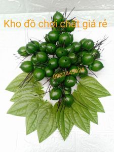 Buồng cau 48 quảlá trầu giả trang trí-Quả giả