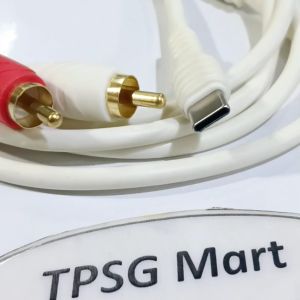 Cáp Type C ra AV 2 đầu dài 1.8m / Cáp âm thanh Type C ra 2 đầu Hoa sen (Type C Audio)