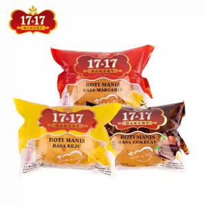 17 17 Bakery Roti Manis Rasa Halal Roti Cokelat Keju Nanas Roti Lembut Roti Isi