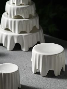 YOGEHOME | Ceramic High Footed Plate for Artistic Plating