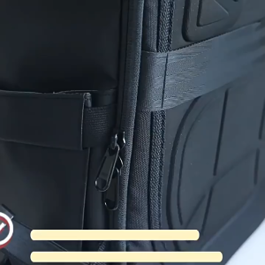 4-Piece Removable Silver Zipper Lock - Metallic Black Anti-Theft Backpack Accessory