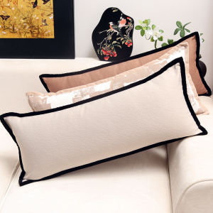 New Chinese Style Rectangular Sofa Pillow Backrest Living Room Long Strip Cushion Traditional Chinese Home Decorative Pillow