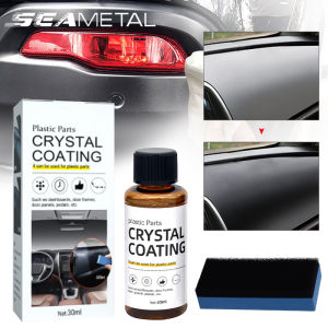 SEAMETAL 30ml Crystal Coating Agent Wax Car Panel Plastic Renovated Coating Retreading Agent Car Care Set