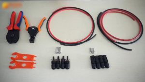 1 Pair MC4 Connector Solar Panel Cable Connectors 1x Male 1x Female IP67 30A waterproof