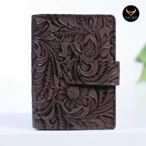 VALQO NEXA Motif Dompet kartu Kulit sapi Wanita Pria Dompet kecil Dompet Mini