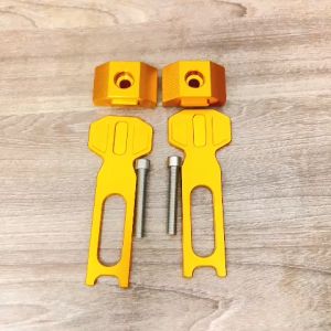 Nắp pát tăng sên + Nẹp gấp cho Ex 155/150 lắp như zin không chế cháo màu vàng