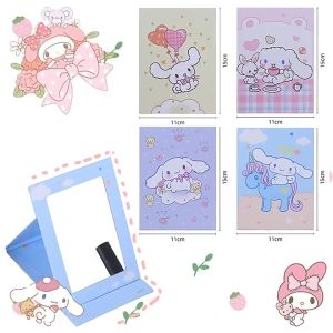 Cermin Lipat Cover Buku Ukuran (125 x 95 cm) Kaca Lipat Kaca Makeup Kaca Lipat Buku Kaca Travel