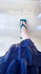 SANVIN | MERCY HEELS - heels simple premium - mercy heels 65 cm - heels kondangan 6.5cm  - heels slip on - heels casual wanita Sanvin