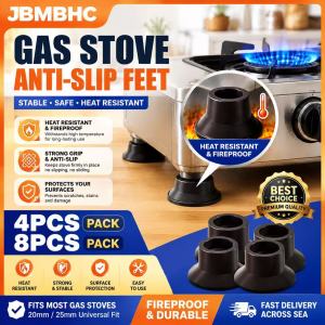 JBMBHC Kitchen Gas Stove Anti-Slip Feet Pad 4/8PCS Universal Silicone Suction Cup Cooktop Foot Cover Scratch Protection Noise Reduction