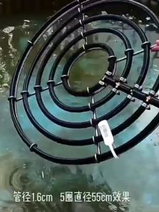 Aquarium  Stainless Steel Circle Nano Oxygen Plate Koi Fish Pond Bubble Ring