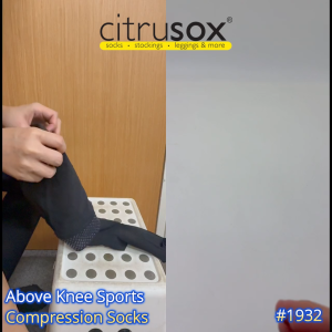 CITRUSOX Above Knee Sports Compression Socks (22-25 cm fits EU 36-40) #1932