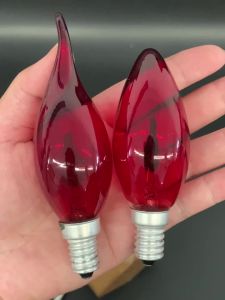 3W E14 220V Led Flame Effect Bulb Candle Fire Bulbs For/Home Effects Light 3/Watt Lighting Red Vintage Edison Flicker Type With