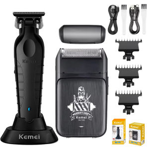 Kemei | Kemei KM-2299 With Base KM-T366 Professional Hair Clipper Set Oil Head Hair Trimmer Rechargeable Shaver Electric Razor For Men