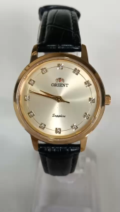 Đồng hồ ORIENT Nữ Chính hãng Măt kính đá safia  Dây da sang trọng Máy quạt nhật. Hàng mới 100%