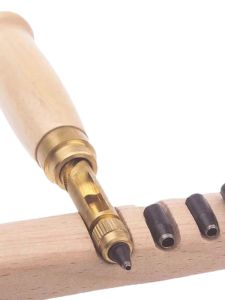 Silent Leather Punching Tool DIY Rotation Belt Hole round Eyelets Punching Machine Metal Cylinder Punch Hand Tools for Hardware