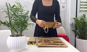 Combo 50 Túi giấy đựng quà (kraft nâu - giấy dày) đựng phụ kiện thời trang mỹ phẩm...