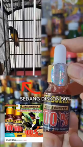 Metabolis Pro Booster 10ml Big Size Botol Kaca besar Vitamin Penggacor Burung Atasi Macet