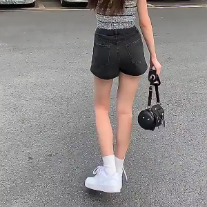 Women Skort High Waist Denim Korean Style Plus Size Maong Skort Anti-Exposure Casual Daily Wear COD Plus Size Denim Skort
