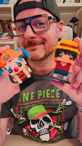 [BrickStory] LEGO BrickHeadz ONE PIECE Buggy the Clown Figure (40800) or Monkey D. Luffy Figure (40799)