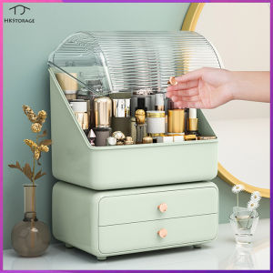 HKStorage Hộp Đựng Mỹ Phẩm Bàn Trang Điểm Chống Bụi Để Bàn Sản Phẩm Chăm Sóc Da Dung Tích Lớn Son Môi Mặt Nạ Giá Đựng
