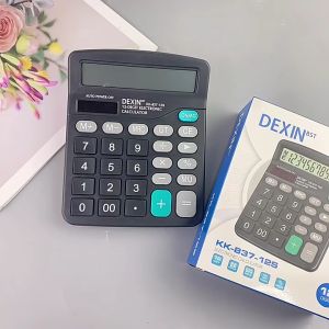 DEXIN Calculator 12-digit Dual Power Large Screen Electronic Calculator /Accounting Calculator/Calculator Sekolah