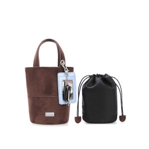 JANDRESS | Original Brown Renee Dune Bucket Bag Suede