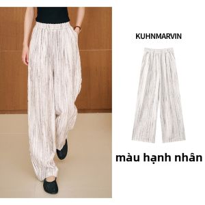 Quần Tây Rộng Chân Phong Cách Thoáng Mát cho Phụ Nữ Đi Làm
