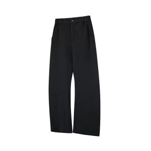 Quần Ống Đứng American Retro CleanFit Micro Flare Rộng Rãi Cho Nam Và Nữ Quần Tây Thường Ngày Có Họa Tiết Cơ Thể