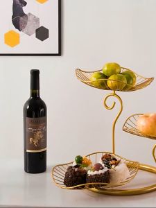 [Mới ]Khay đựng bánh kẹo hoa quả 3 tầng trang trí bàn ăn nhà bếp-đĩa đựng hoa quả decor bàn trà nhà hàng khách sạn