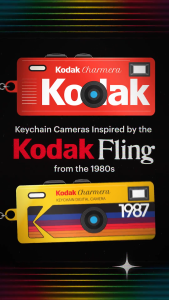 Kodak Charmera Keychain Vintage Style Digital Camera Bundle – Retro Charm Mini Collectible 1080p Video 30fps Built-in Flash Creative Filters & Frames USB-C Rechargeable Compact & Portable Design for Photography