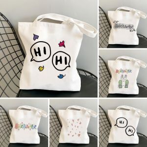 Heartstopper Túi Đeo Vai Vải Đồ Họa Túi Tote Túi Xách Bông Tai Kẹp Shopper Nữ Thân Thiện Với Môi Trường Công Suất Lớn Túi Tote Thông Thường Có In Hình Hoạt Hình