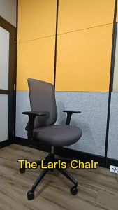 LARIS Office Chair ★ Home Office Chair ★ Adjustable Lumbar Support ★ Thick Cushion ★ Easy Self Setup