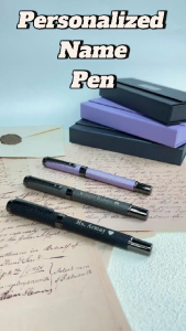 NEW Personalized Name Metal Pen Office & Learning Ink Pen Custom Name Birthday New Year Christmas Gifts with Gift Box