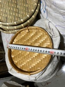 Mẹt tre Vàng bền  [ Loại 2 ]  đan cạp mây hun khói  mẹt ăn vặt  trưng bày sản phẩm.