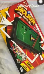 Mainan Billiard Board Portable Meja Billiard 47cm Deluxe Snooker Pool Table Set Bola Sodok