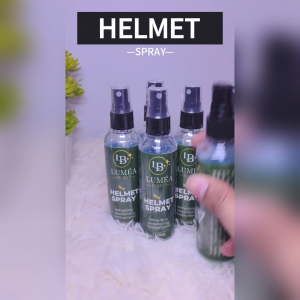 LUMEA BEAUTY Helmet Spray – Refreshing Deodorizing Antibacterial Odor Eliminator Helmet Cleaner